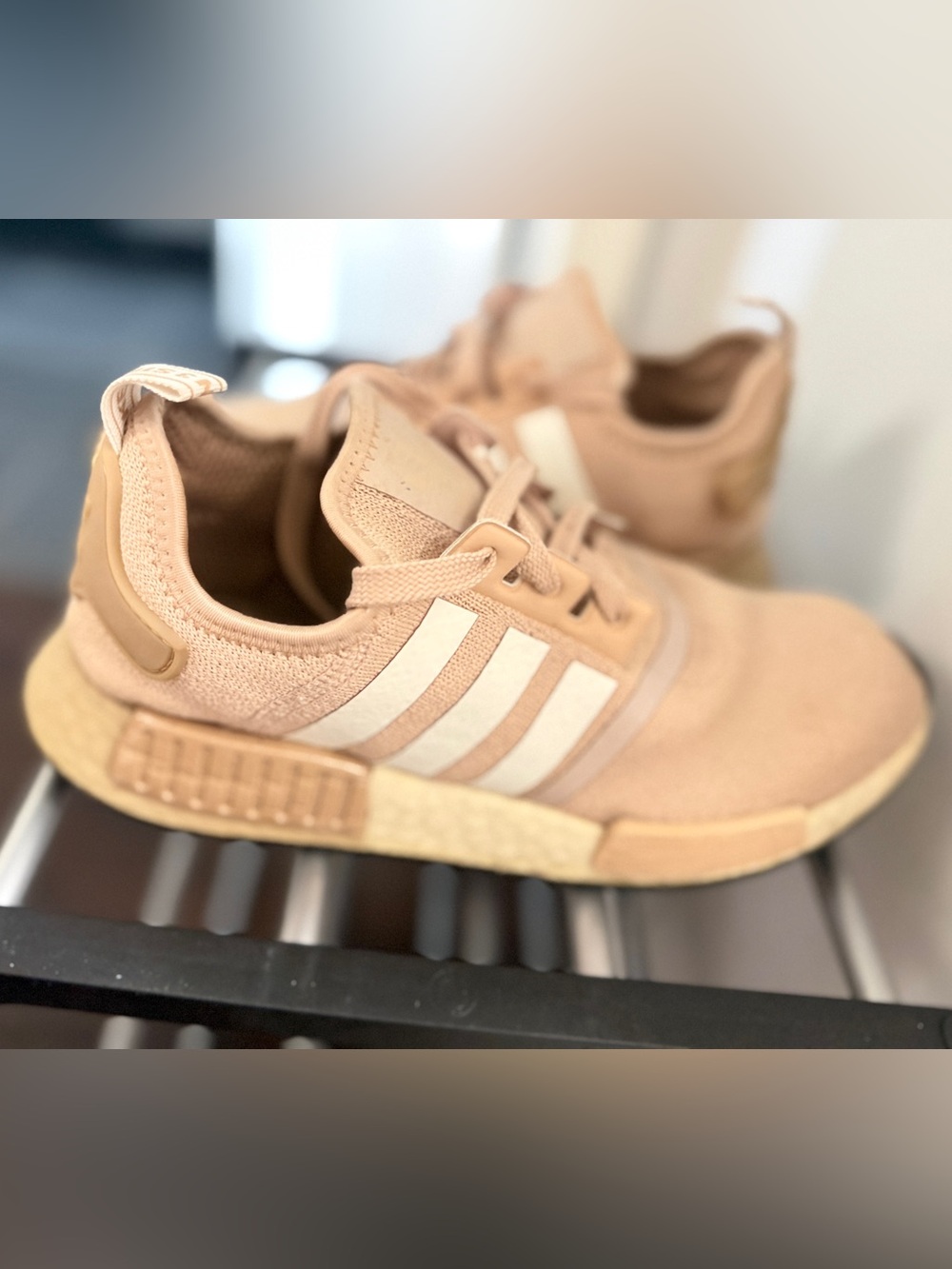 adidas NMD Sneakers in Blush and White